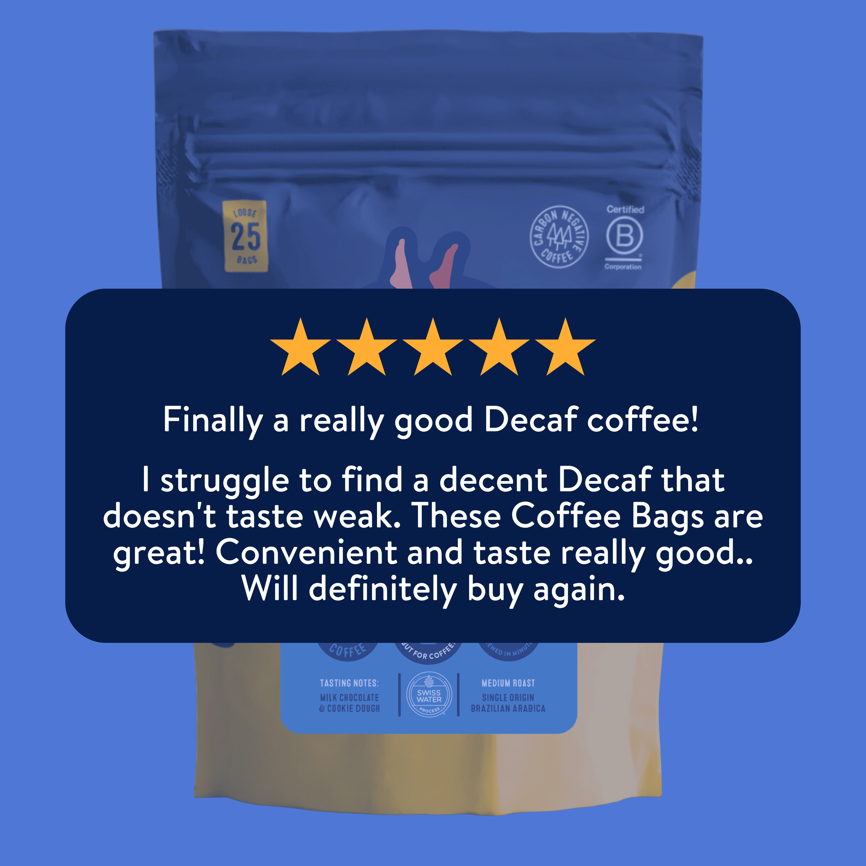 Decaf Swiss Water Coffee Bags