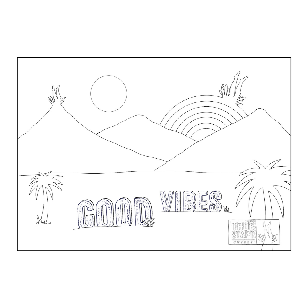 Get creative with these funky colouring in sheets