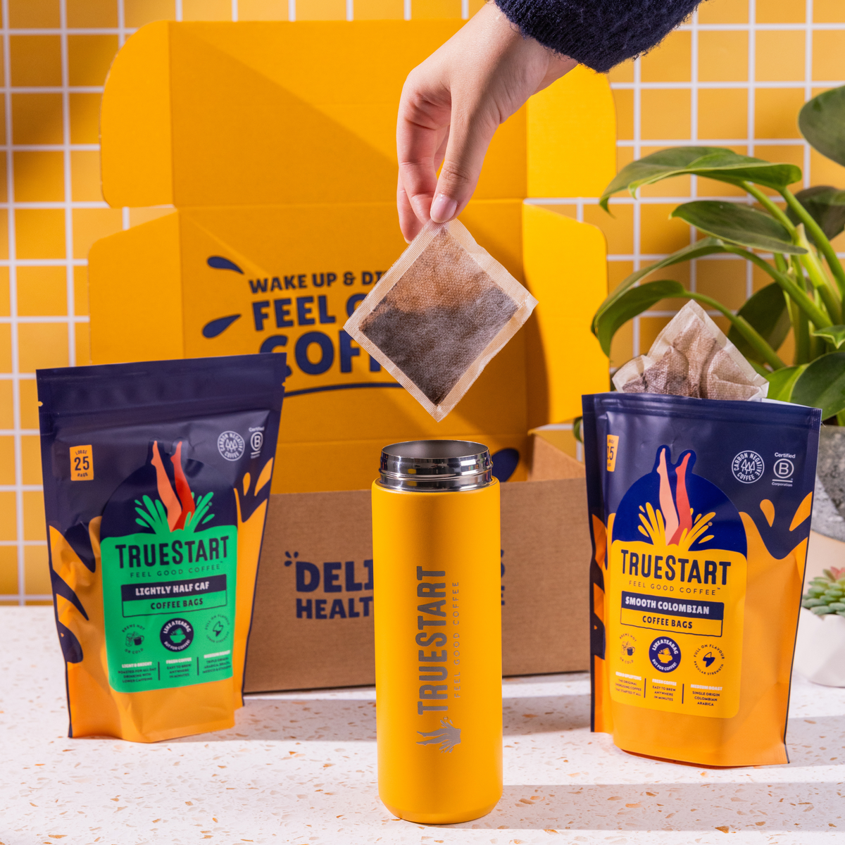 Coffee Bag Gift Pack - With TrueStart Flask