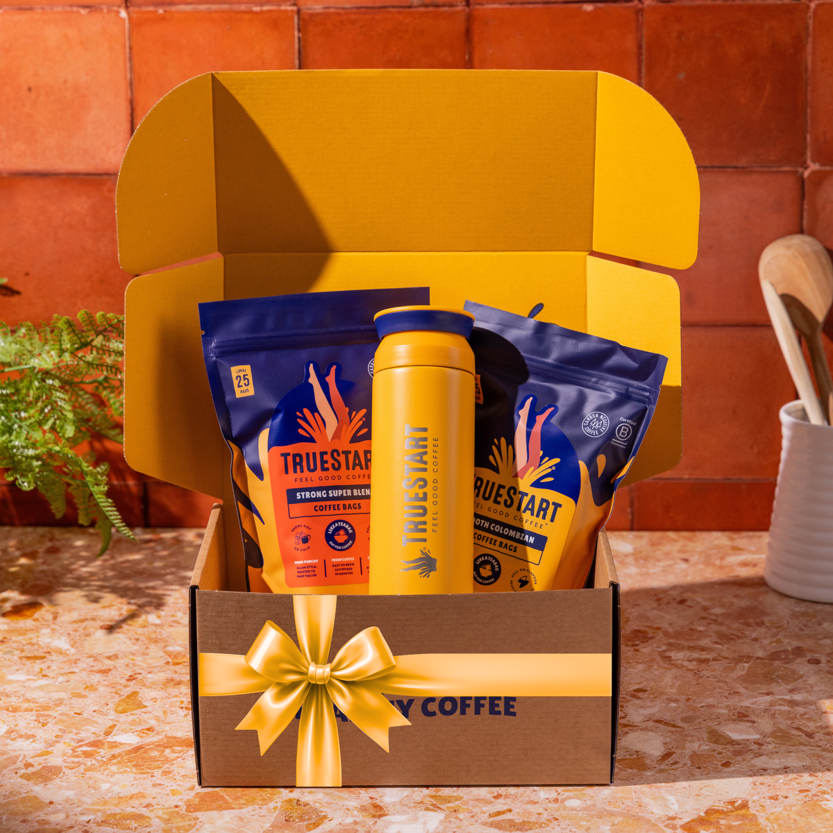 Coffee Bag Gift Pack - With TrueStart Flask