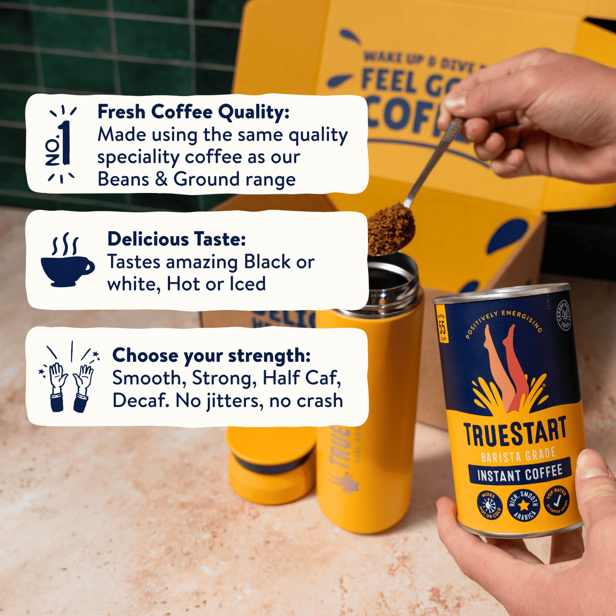 Instant Coffee Starter Pack - With TrueStart Flask