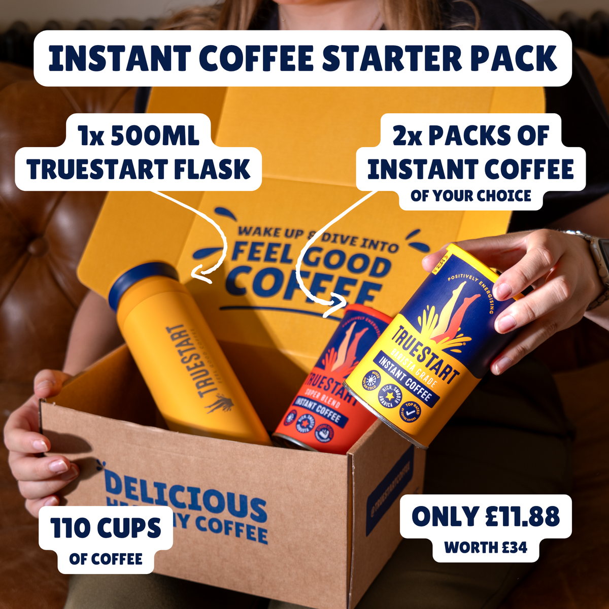 Instant Coffee Starter Pack - With TrueStart Flask