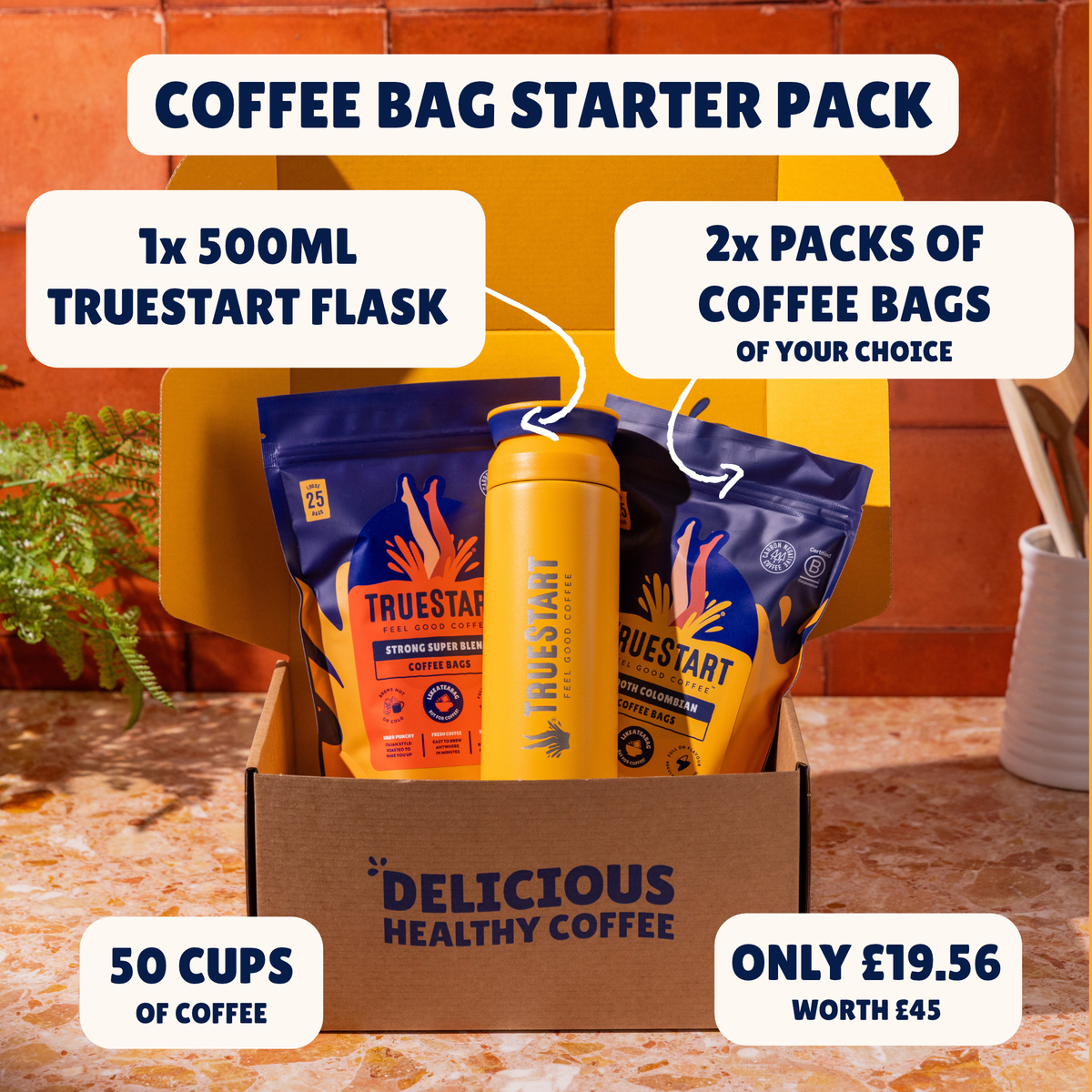 Coffee Bag Starter Pack - With TrueStart Flask